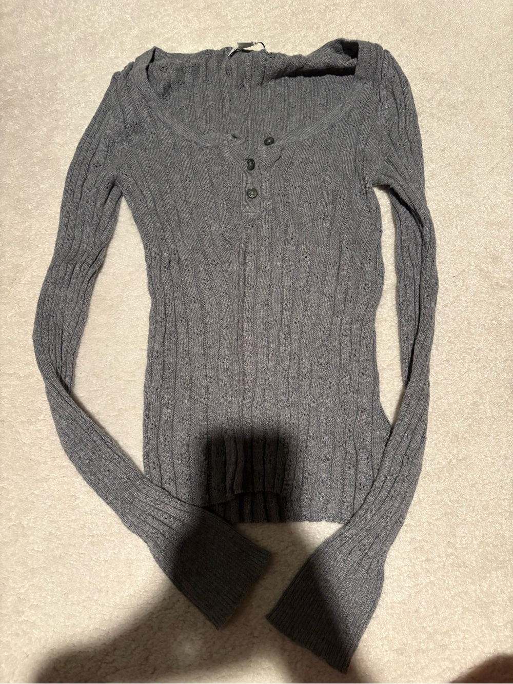 American Eagle Grey Long Sleeve Small
